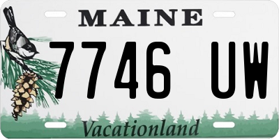 ME license plate 7746UW