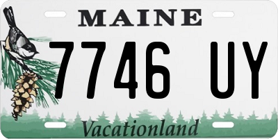 ME license plate 7746UY