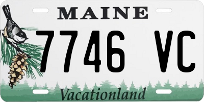 ME license plate 7746VC