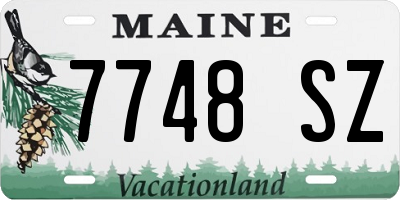 ME license plate 7748SZ