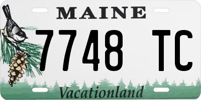 ME license plate 7748TC