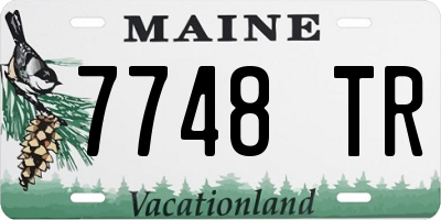 ME license plate 7748TR
