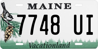 ME license plate 7748UI