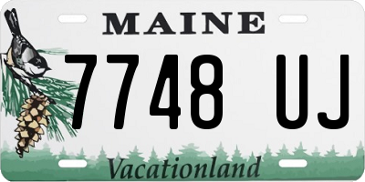 ME license plate 7748UJ