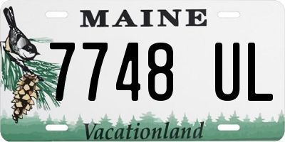 ME license plate 7748UL