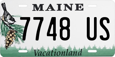 ME license plate 7748US