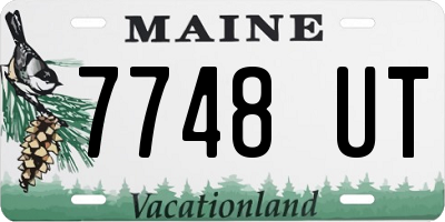 ME license plate 7748UT