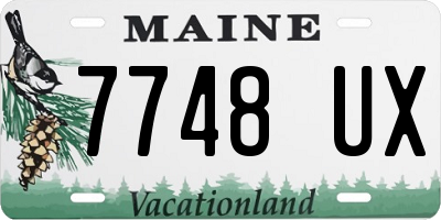 ME license plate 7748UX