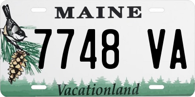 ME license plate 7748VA