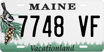 ME license plate 7748VF