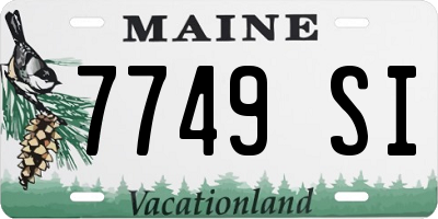 ME license plate 7749SI