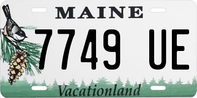 ME license plate 7749UE