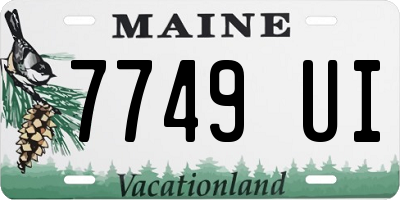 ME license plate 7749UI