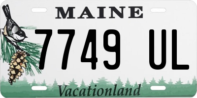 ME license plate 7749UL
