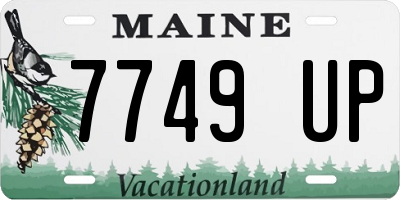 ME license plate 7749UP