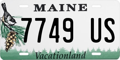 ME license plate 7749US