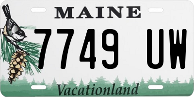 ME license plate 7749UW