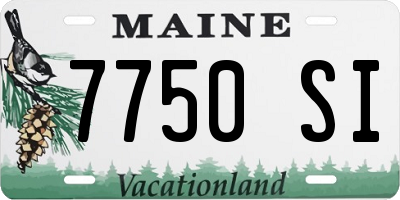ME license plate 7750SI