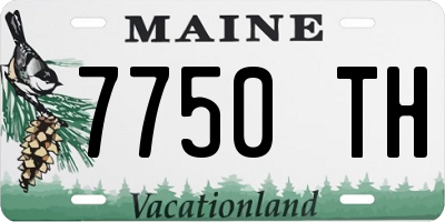 ME license plate 7750TH