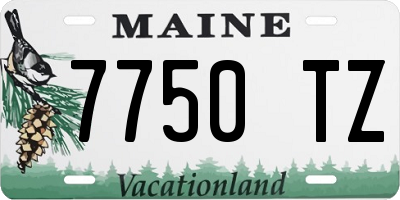 ME license plate 7750TZ