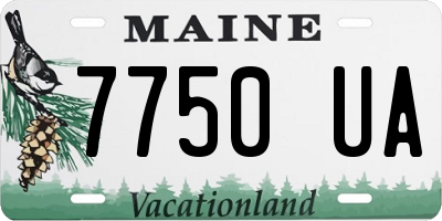 ME license plate 7750UA