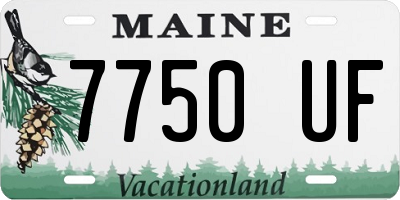 ME license plate 7750UF