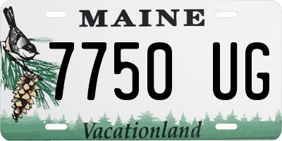 ME license plate 7750UG