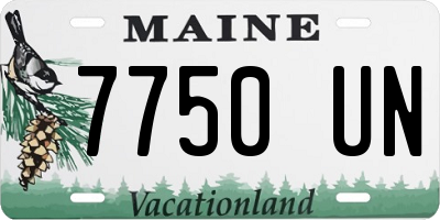 ME license plate 7750UN