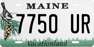 ME license plate 7750UR