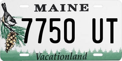 ME license plate 7750UT