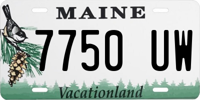 ME license plate 7750UW