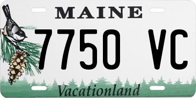 ME license plate 7750VC