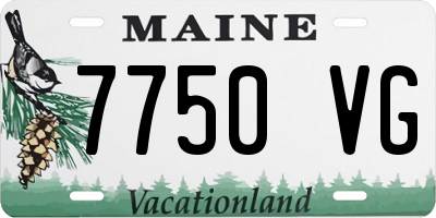 ME license plate 7750VG