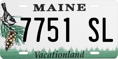 ME license plate 7751SL