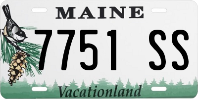 ME license plate 7751SS