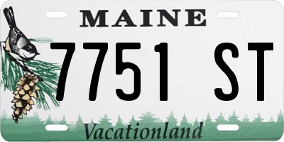 ME license plate 7751ST