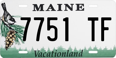 ME license plate 7751TF