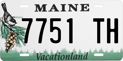 ME license plate 7751TH