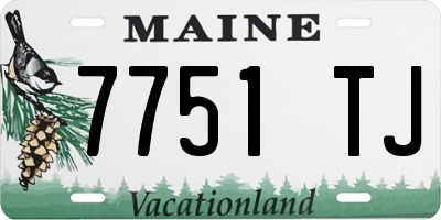 ME license plate 7751TJ