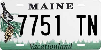 ME license plate 7751TN