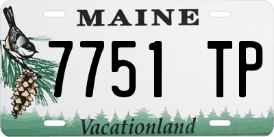ME license plate 7751TP