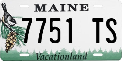 ME license plate 7751TS