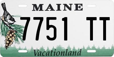 ME license plate 7751TT