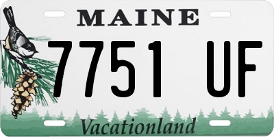 ME license plate 7751UF