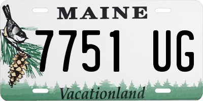 ME license plate 7751UG