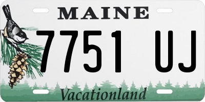 ME license plate 7751UJ