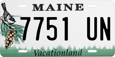 ME license plate 7751UN