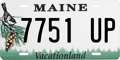 ME license plate 7751UP
