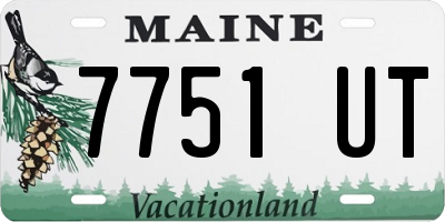 ME license plate 7751UT