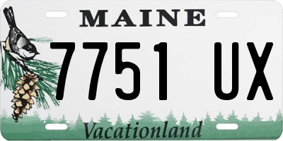 ME license plate 7751UX